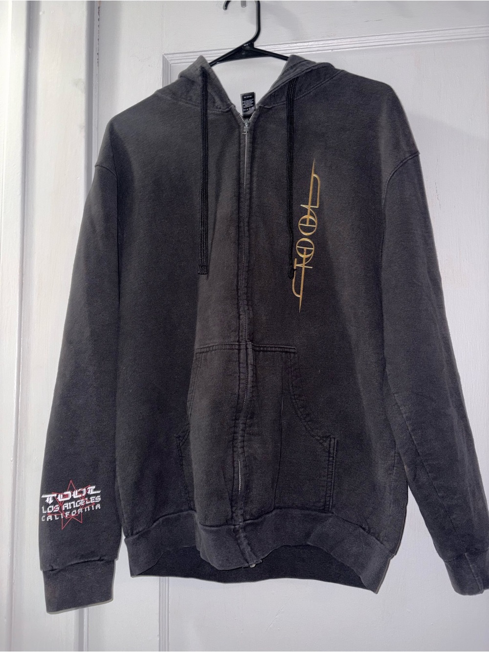 Black Zip-Up Tool Tour Hoodie